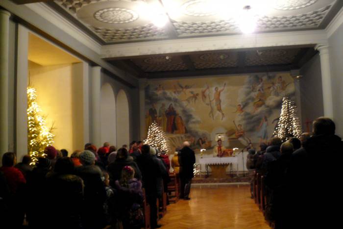 Рождественская имша в костеле Святого Антония Падуанского