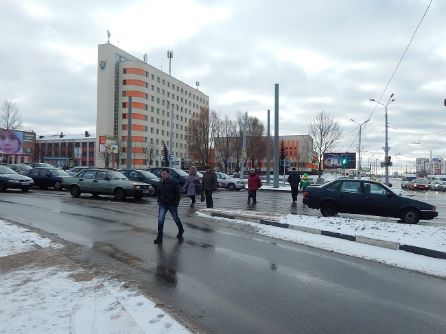 переход в конце Московского проспекта