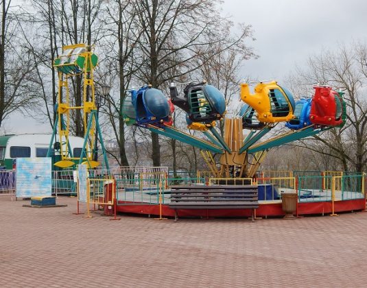 аттракционы, парк Победителей,