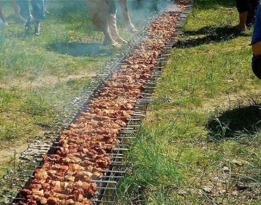 шашлык на природе