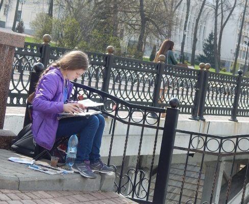 пасха, пушкинский мост