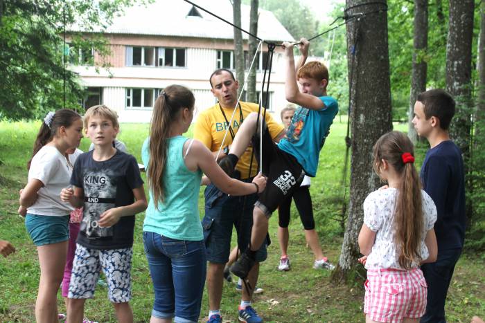 спорт, лагерь, дети, лето