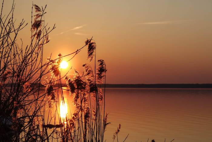 Закат на Лукомльском озере. Фото Анастасии Вереск