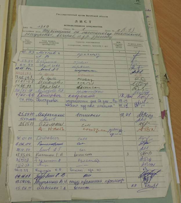витебск, архив, документы