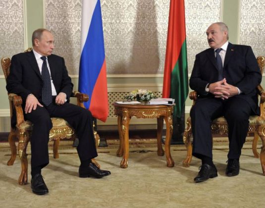 Владимир Путин и Александр Лукашенко