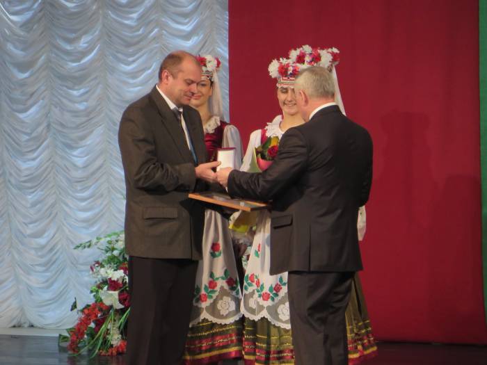 Вручение награды Амвросьеву С.А. Фото: Аля Покровская
