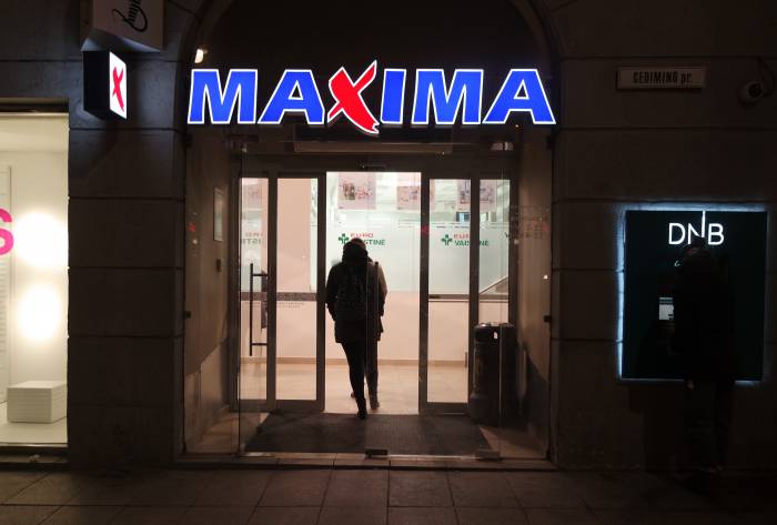 Магазин "Maxima" в Вильнюсе. Фото Анастасии Вереск
