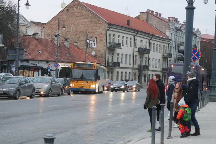 Общественный транспорт в Вильнюсе. Фото Анастасии Вереск