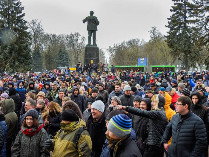 Акция протеста в Витебске. Фото Светланы Васильевой