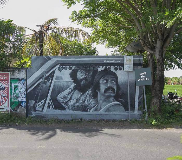 Граффити на Бали. Фото Артем Бурж