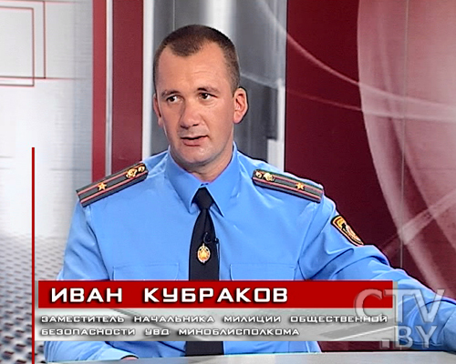 Иван Кубраков в студии СТВ. Фото СTV.by