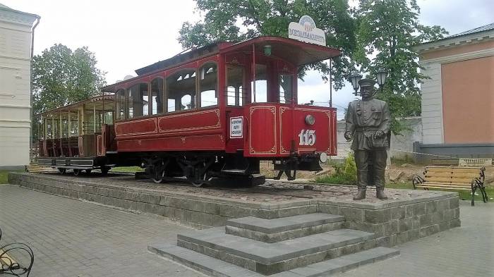 Популярный памятник витебскому трамваю. Фото Анастасии Вереск