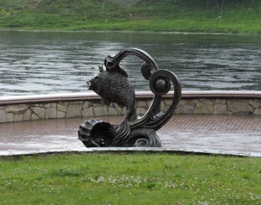 витебск, скульптура, рыбка