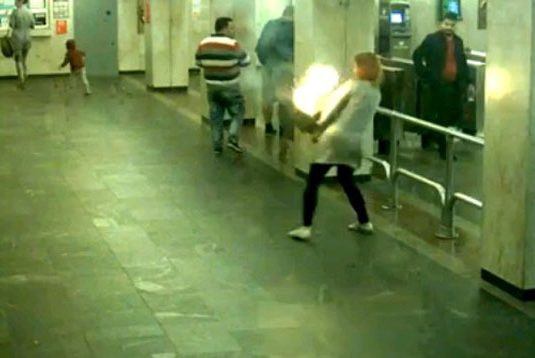 метро пожар