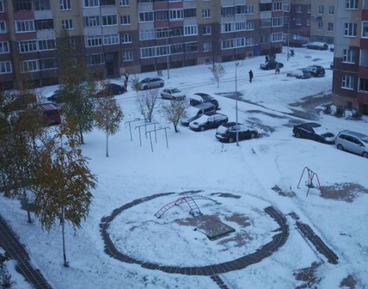 первый снег