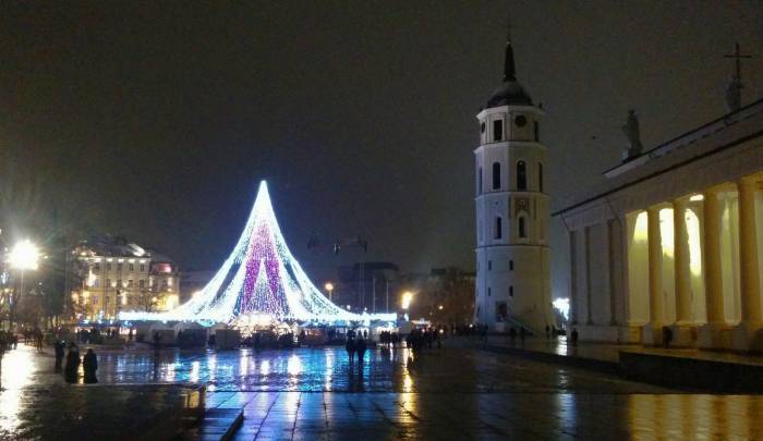 Вильнюс. Лучшая Рождественская ёлка-2017 в Европе