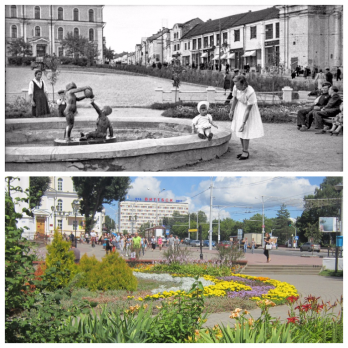 Один и тот же ракурс. Витебск 1950-х и 2017