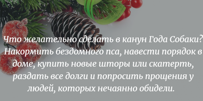 8 простых способов правильно встретить Год Собаки
