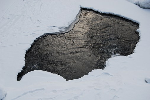 лед полынья