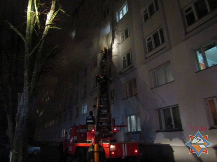 Вчера в Витебске горело общежитие на улице Ильинского