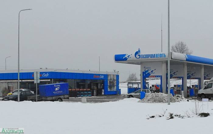 «Пацанские разборки» в Витебске на автозаправке «Газпромнефть»