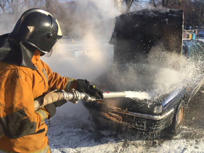 Пожар авто Новополоцк