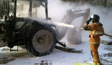 пожар трактор новополоцк