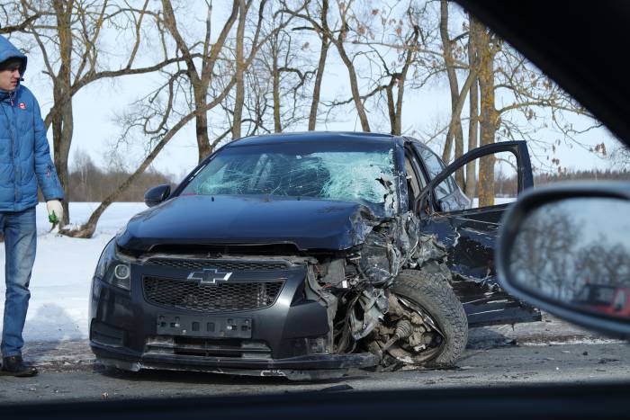 Сегодня утром недалеко от Витебска на Суражской дороге произошло столкновение легковушек