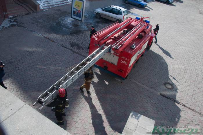 Как в Витебске эвакуировали «Марко-Сити»: фото и видео с места событий