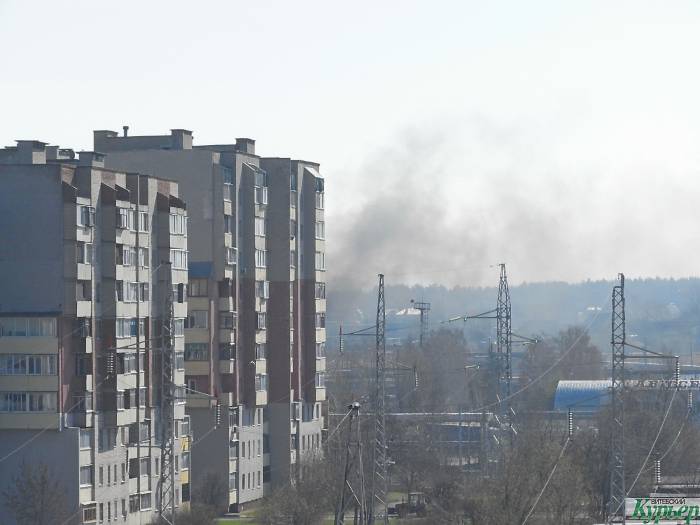 Сегодня в Витебске в районе улицы Терешковой случился пожар (дополнено)