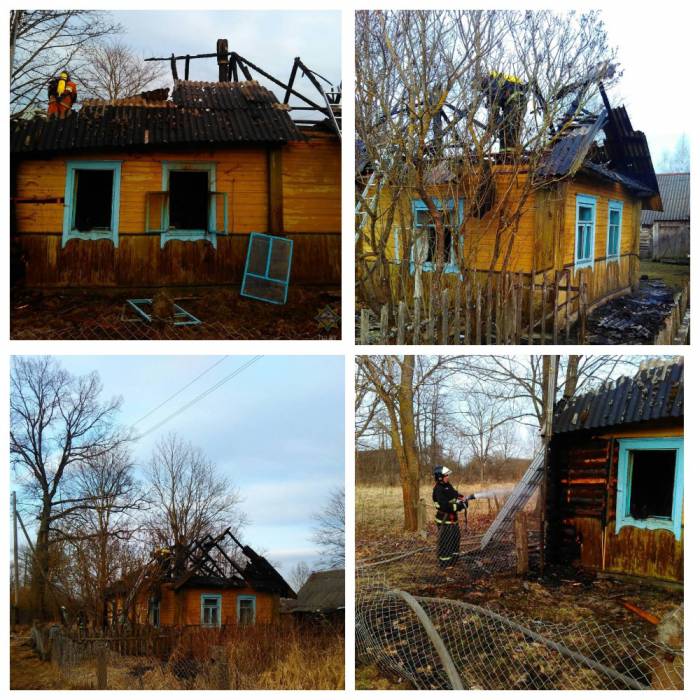 Вчера в Поставском районе на пожаре соседи спасли 92-летнюю женщину