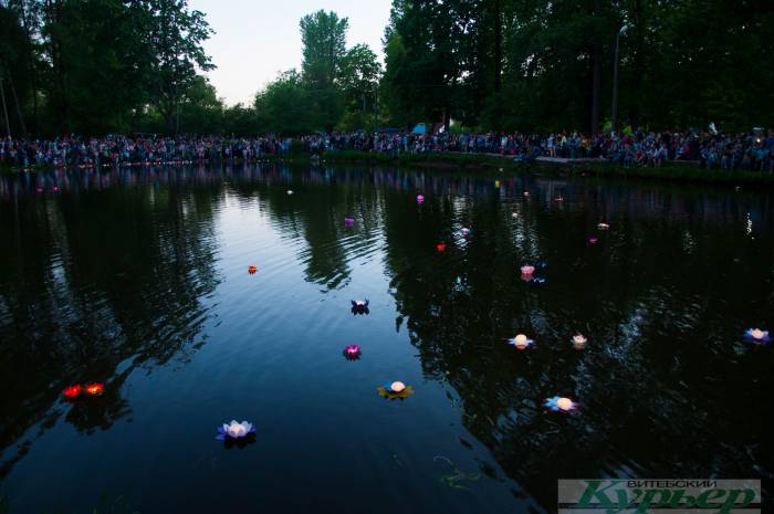 Фестиваль водных фонариков в Витебске. Как это было