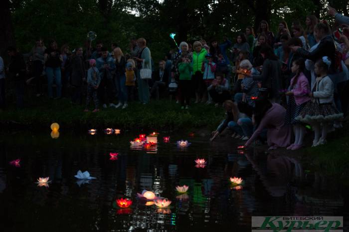 Фестиваль водных фонариков в Витебске. Как это было