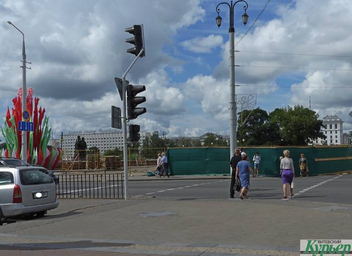 В центре Витебска из-за ремонта теплотрассы частично закроют движение по улице Замковой