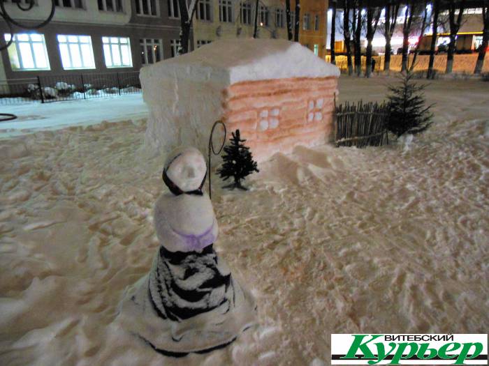 5 необычных снежных построек Витебска. Что удивило и порадовало