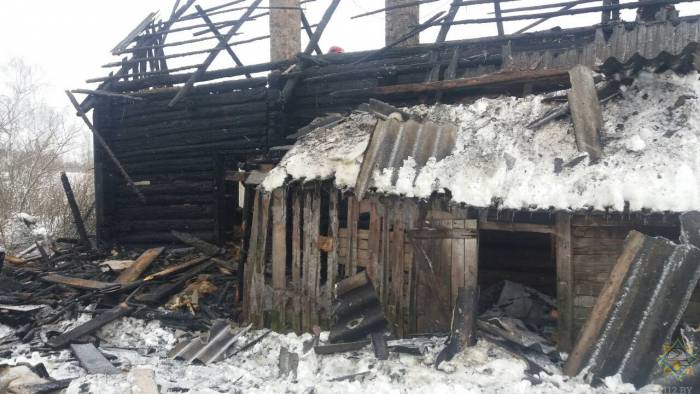 5 января в Витебской области на пожаре погибло три человека