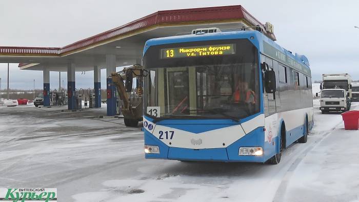 В Витебске троллейбус №13 продлевает маршрут. Дополнительная остановка появится в Бителево