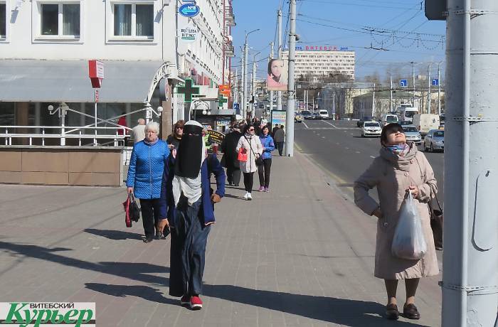 Красота по-мусульмански на улицах Витебска внимания особо не привлекла