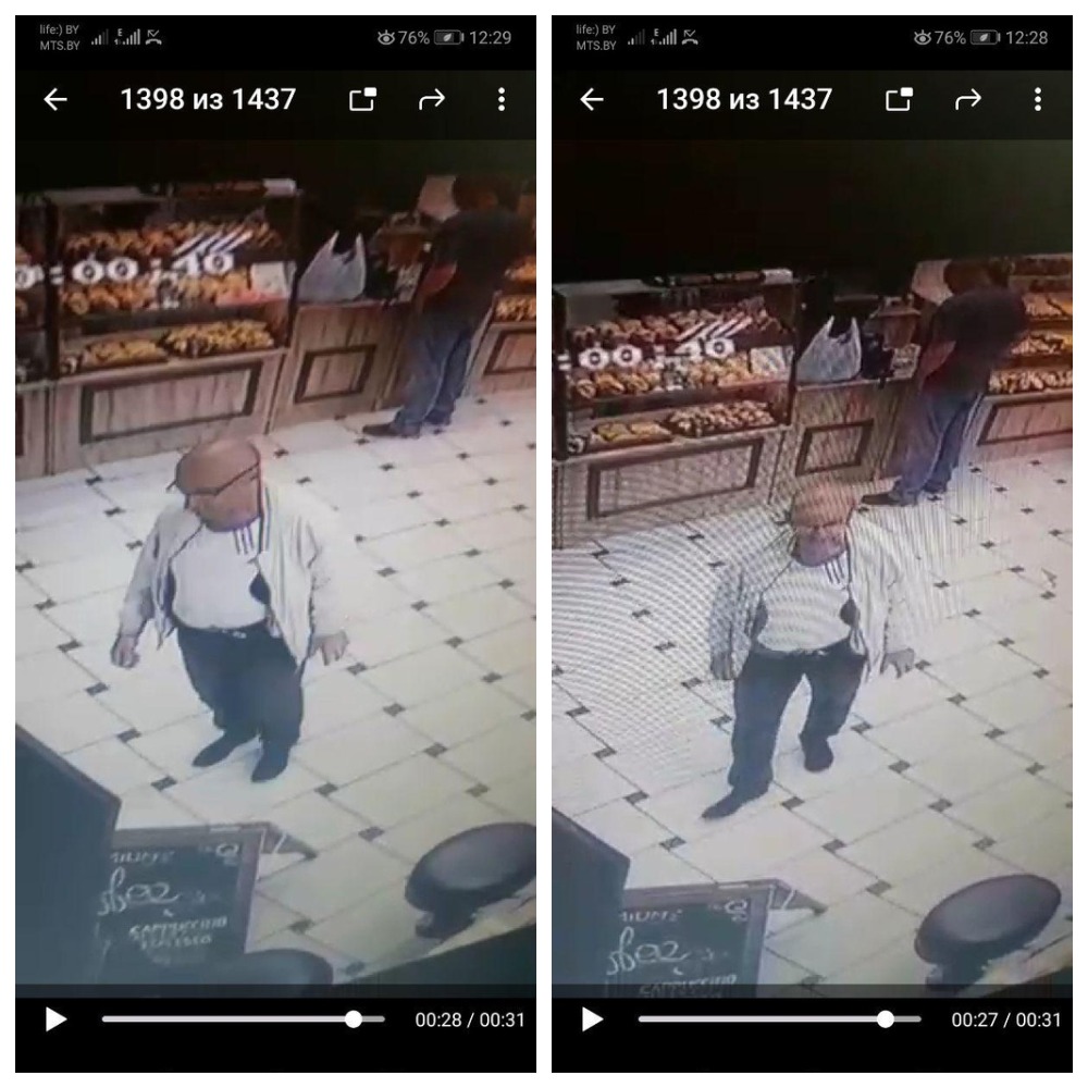В Витебске разыскивают мужчину по подозрению в краже кошелька в кафе