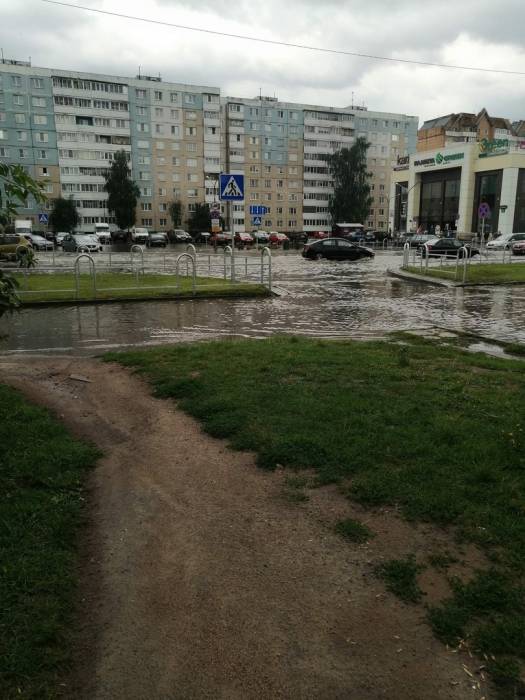 7 августа ливень затопил Могилев. То ли Беларусь, то ли Венеция