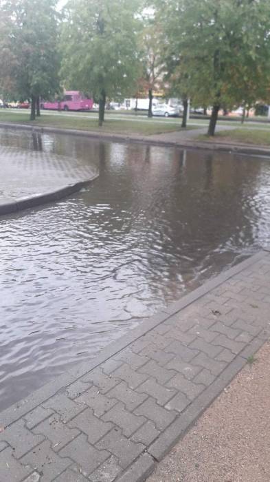7 августа ливень затопил Могилев. То ли Беларусь, то ли Венеция