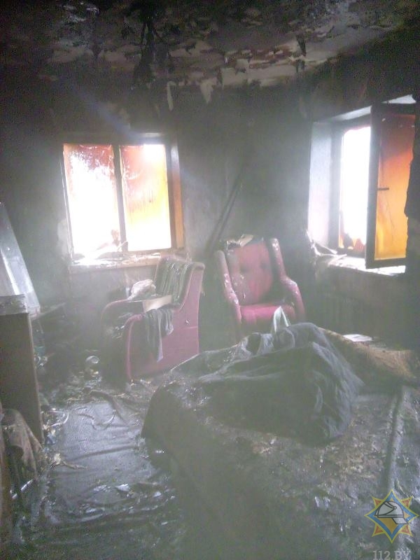 В Орше на пожаре дома погиб мужчина, 80-летняя теща спаслась