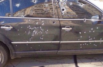 автомобиль обстрелян