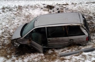 Citroen в Витебске перевернулся