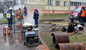 Ремонт теплосети трубопровода