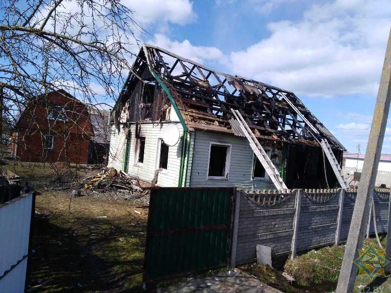 В Бешенковичах на пожаре погибла женщина