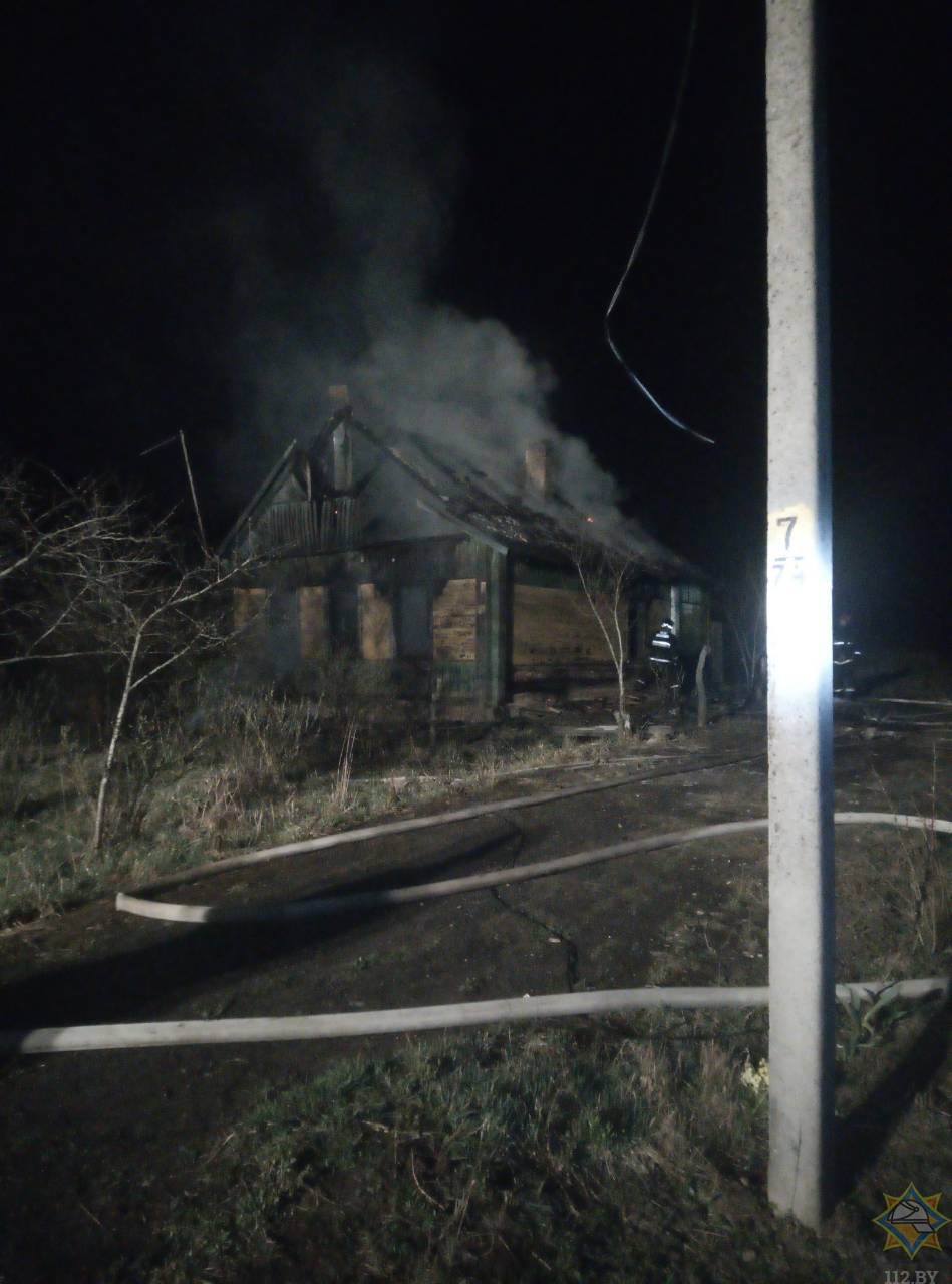 В Лиозненском районе горел дом: погиб его хозяин