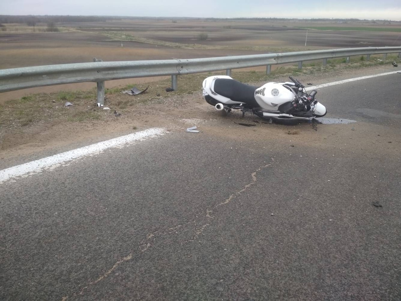 37-летний житель Витебска попал в аварию на мотоцикле